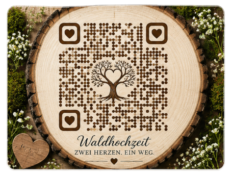 QR Code Waldhochzeit